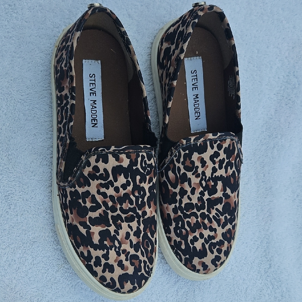 Steve Madden Animal Print Slip-On Shoes